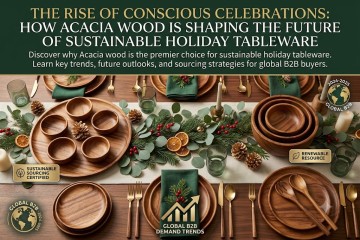 The Rise of Conscious Celebrations: How Acacia Wood is Shaping the Future of Sustainable Holiday Tableware